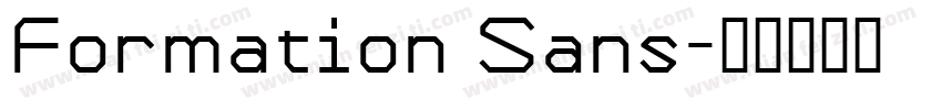 Formation Sans字体转换